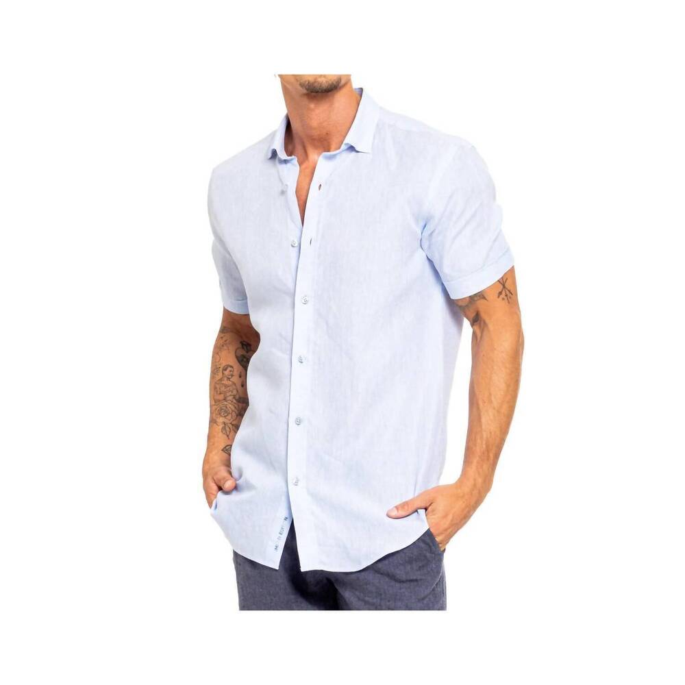 NEW EIGHT X short sleeve shirt in light blue